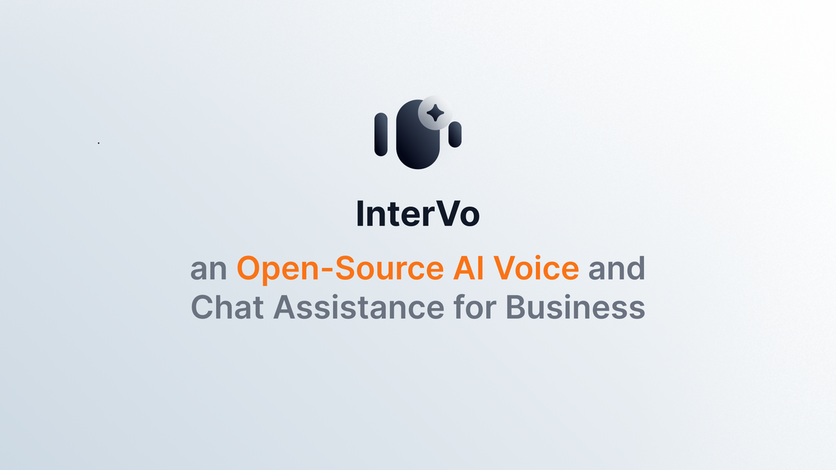 Logo of Intervo.ai, an Open-source AI voice and chat assistance for business
